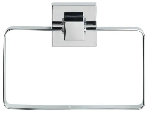 WENKO 22689100 - Suport pentru prosoape VACUUM-LOC QUADRO ED, 18,5 x 14 cm, argintiu/crom lucios