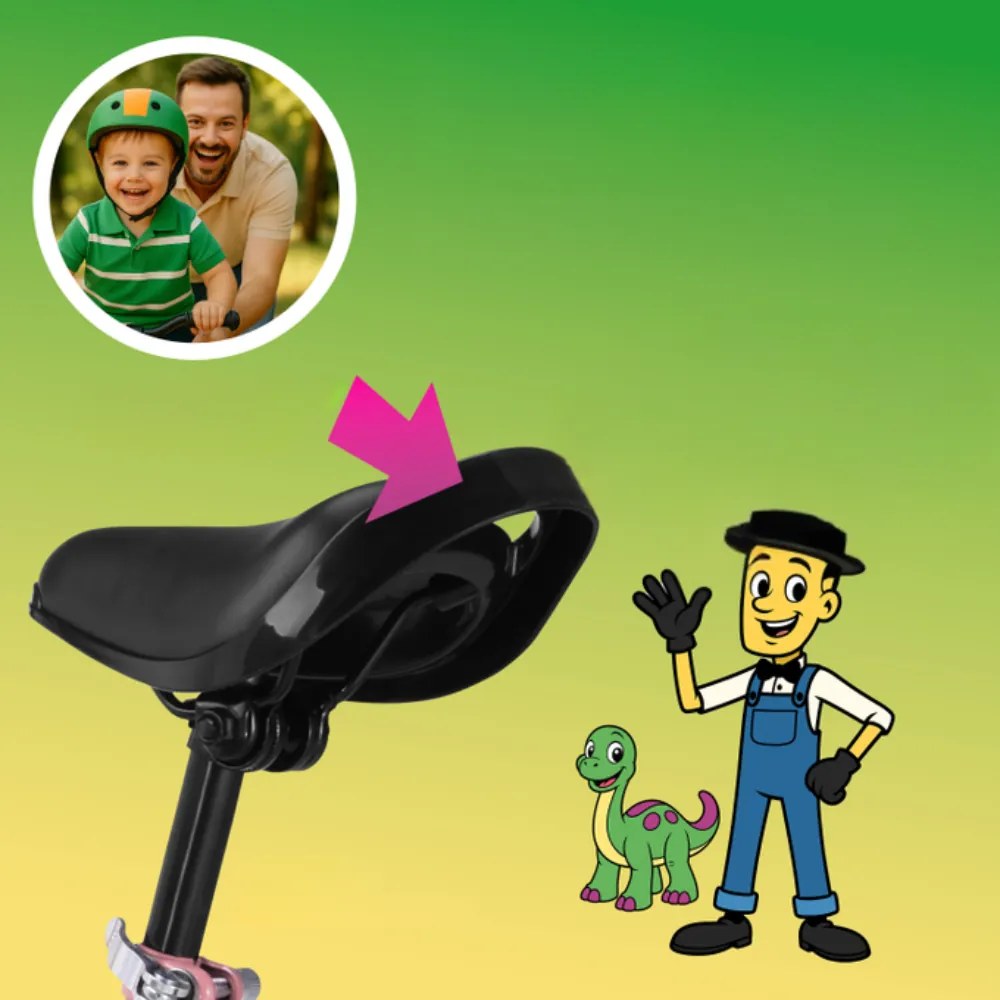 Bicicletă fără pedale pentru copii QUIDO, de la 3 ani, roz Rennmeister