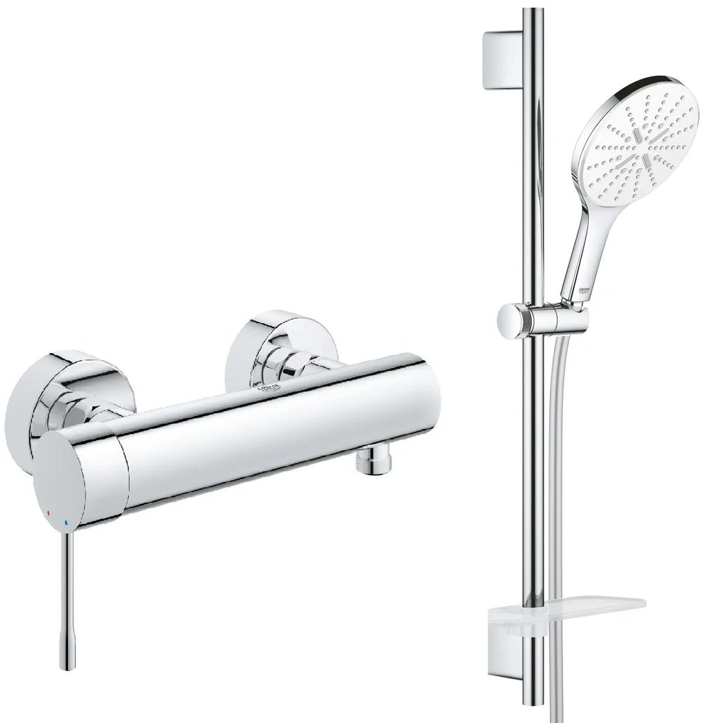 Set set de duș Grohe Vitalio SmartActive 26598000, baterie de duș Grohe Essence 33636001