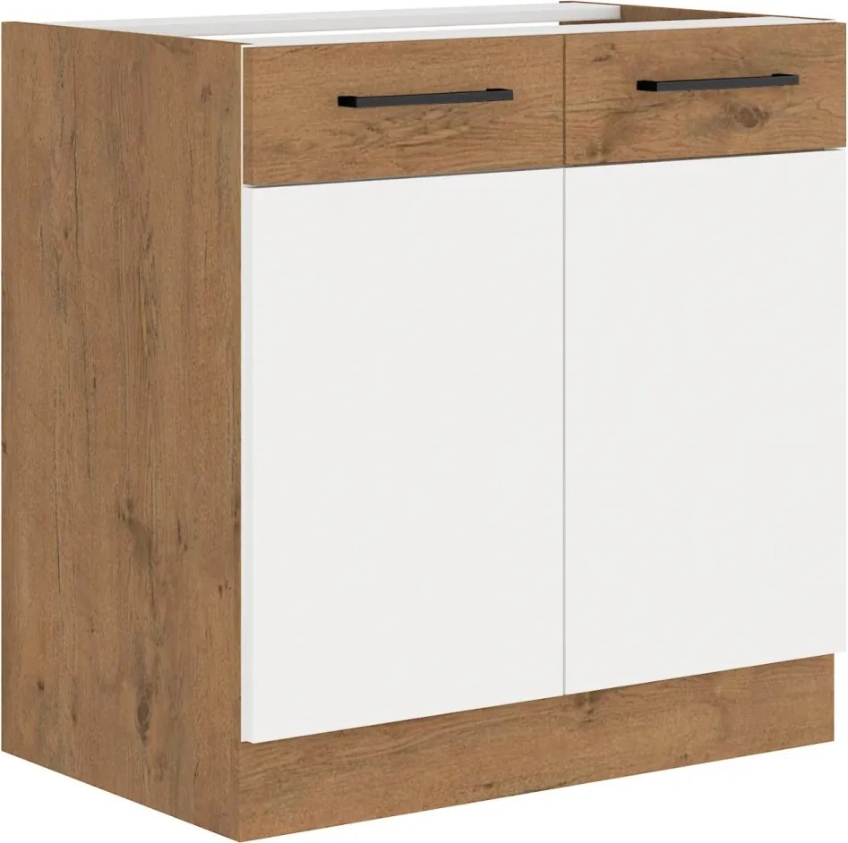 Set mobilier de bucătărie „Vika - Alb lucios”, ADRK Furniture (Lungime: 240 cm)