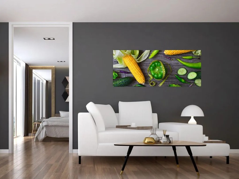 Tablou cu legume (120x50 cm)