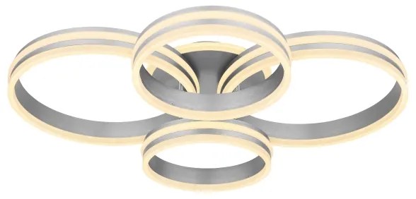 Plafonieră LED dimabilă Globo 67260-90 RUBIO LED/90W/230V 68x85 cm + telecomandă