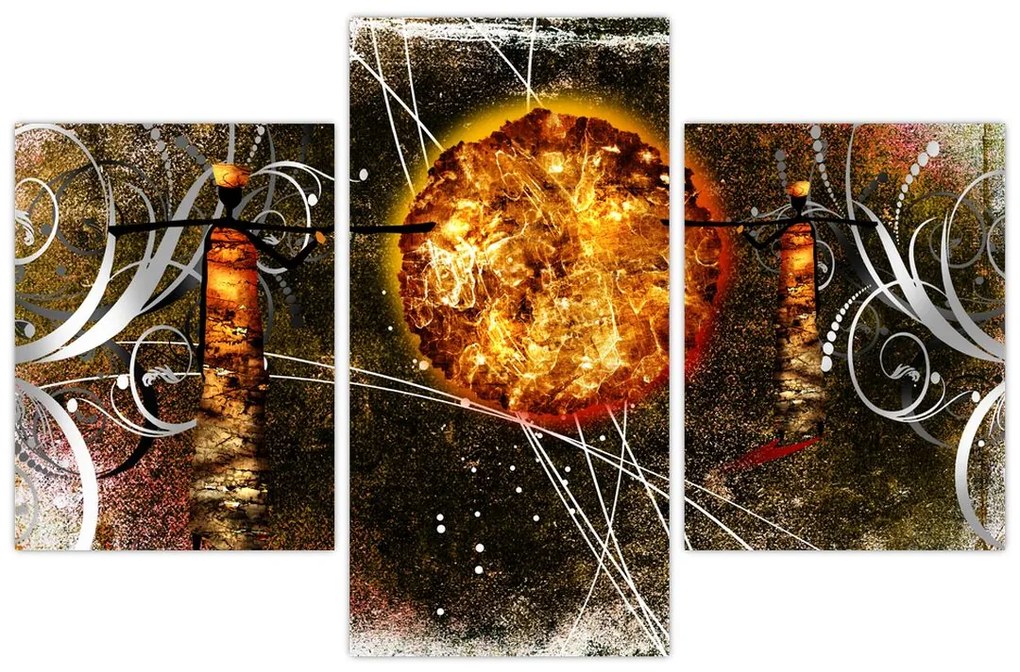 Tablou cu pictură epochală străveche (90x60 cm)