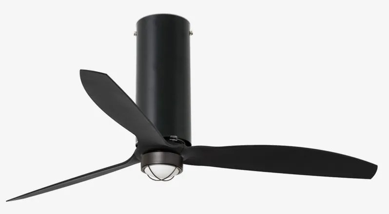 Lustra cu Ventilator si telecomanda TUBE negru mat