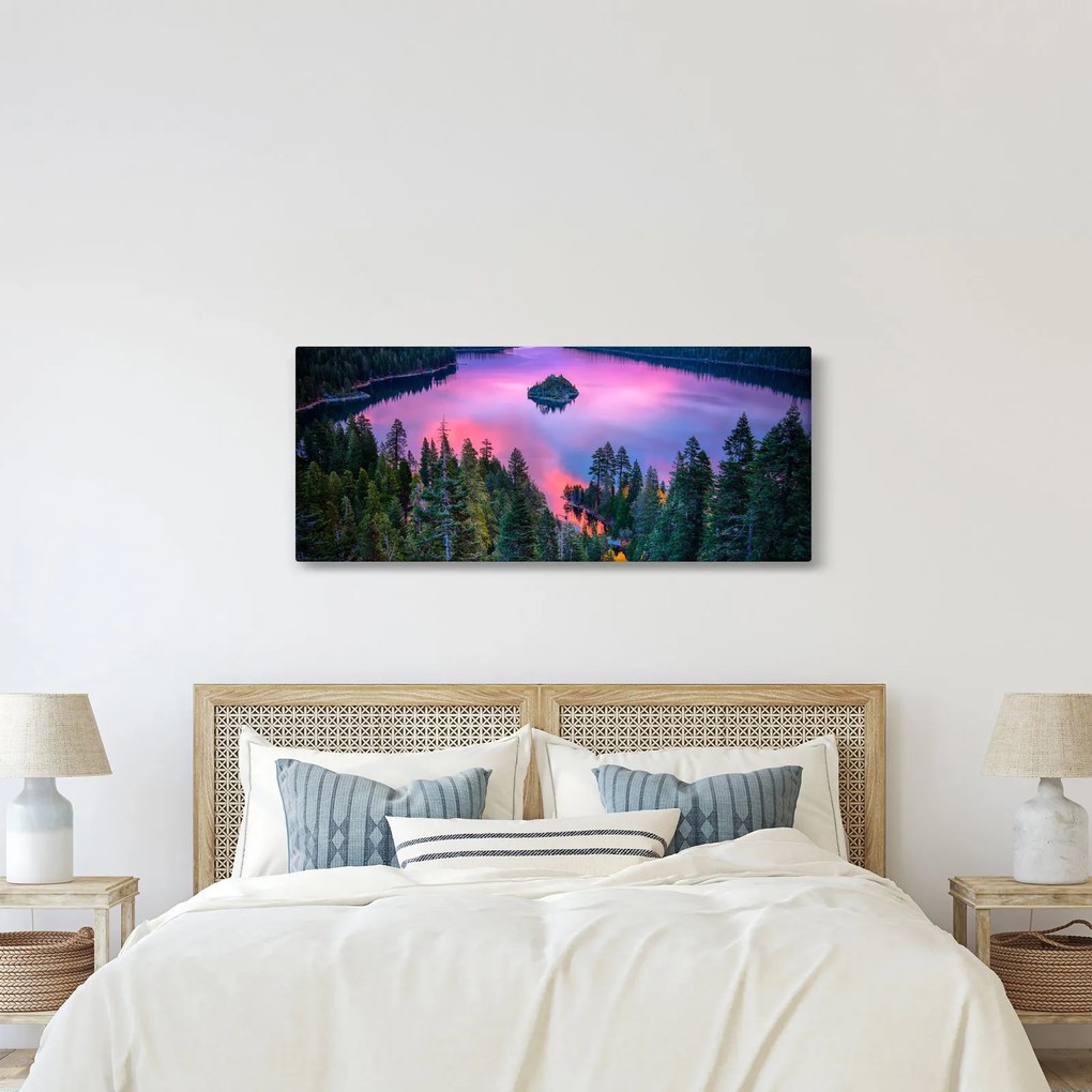 Tablou - Lacul Tahoe, Sierra Nevada, California, SUA (120x50 cm)