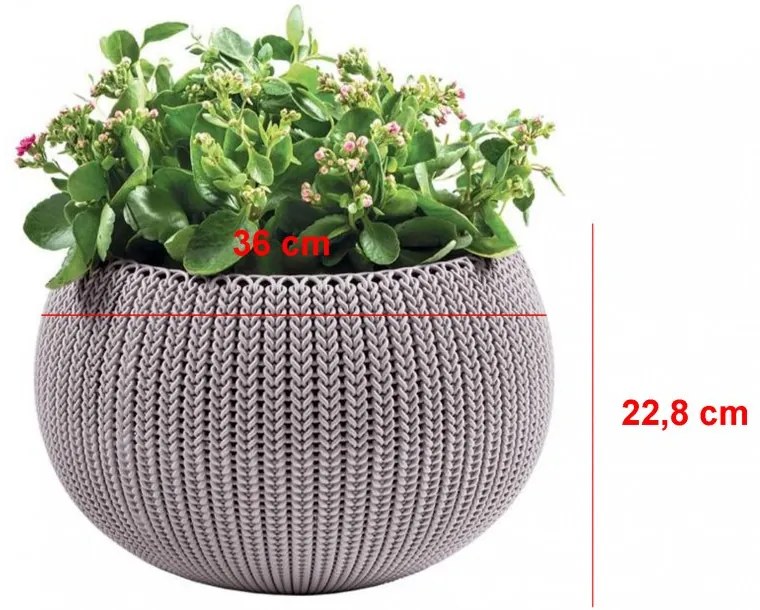 Ghiveci de flori Cozies M cu set de agățat