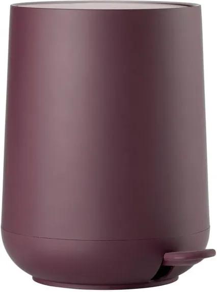 Coș de gunoi cu pedală Zone Nova Shine, 5 l, violet