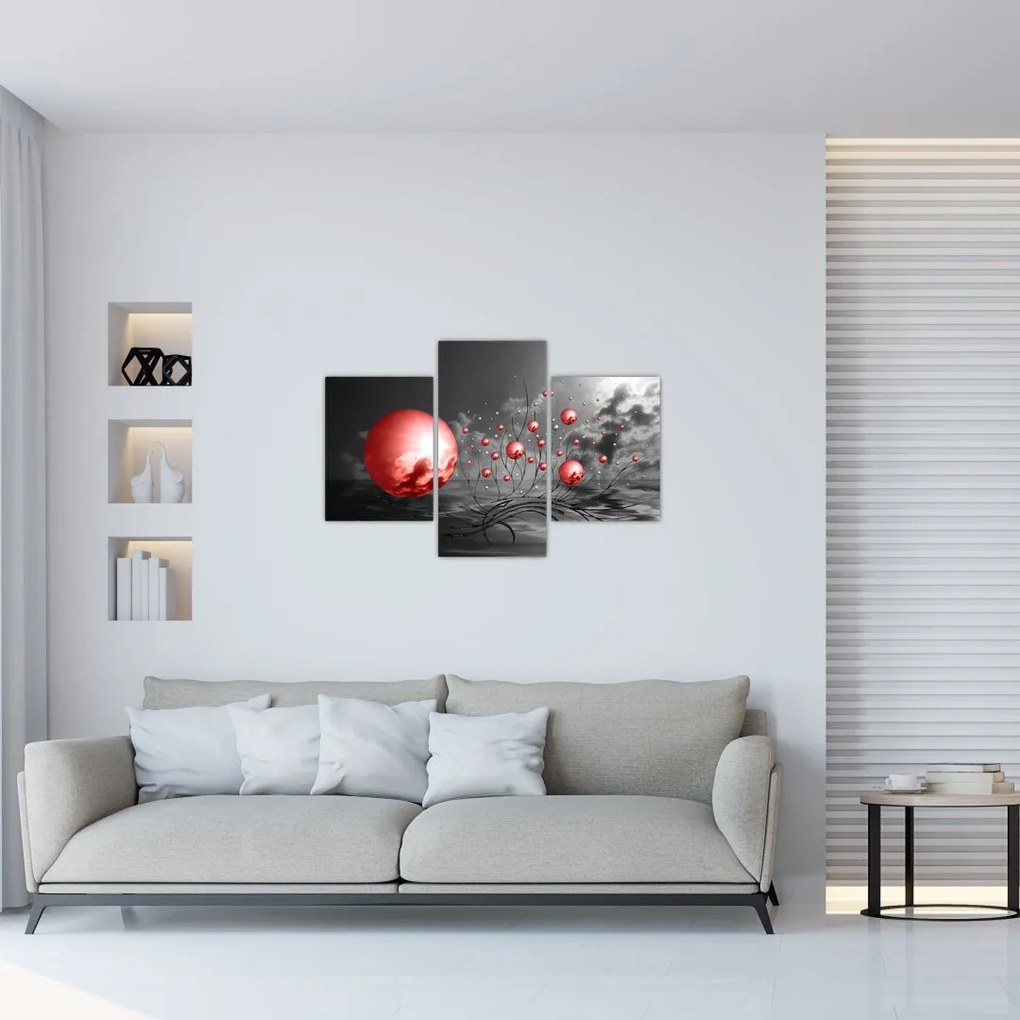 Tabloul bilelor roșii (90x60 cm)