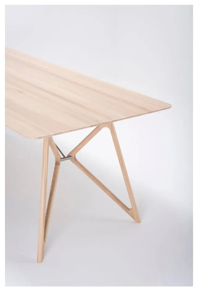 Masă de dining cu blat din lemn de stejar 220x90 cm Tink - Gazzda