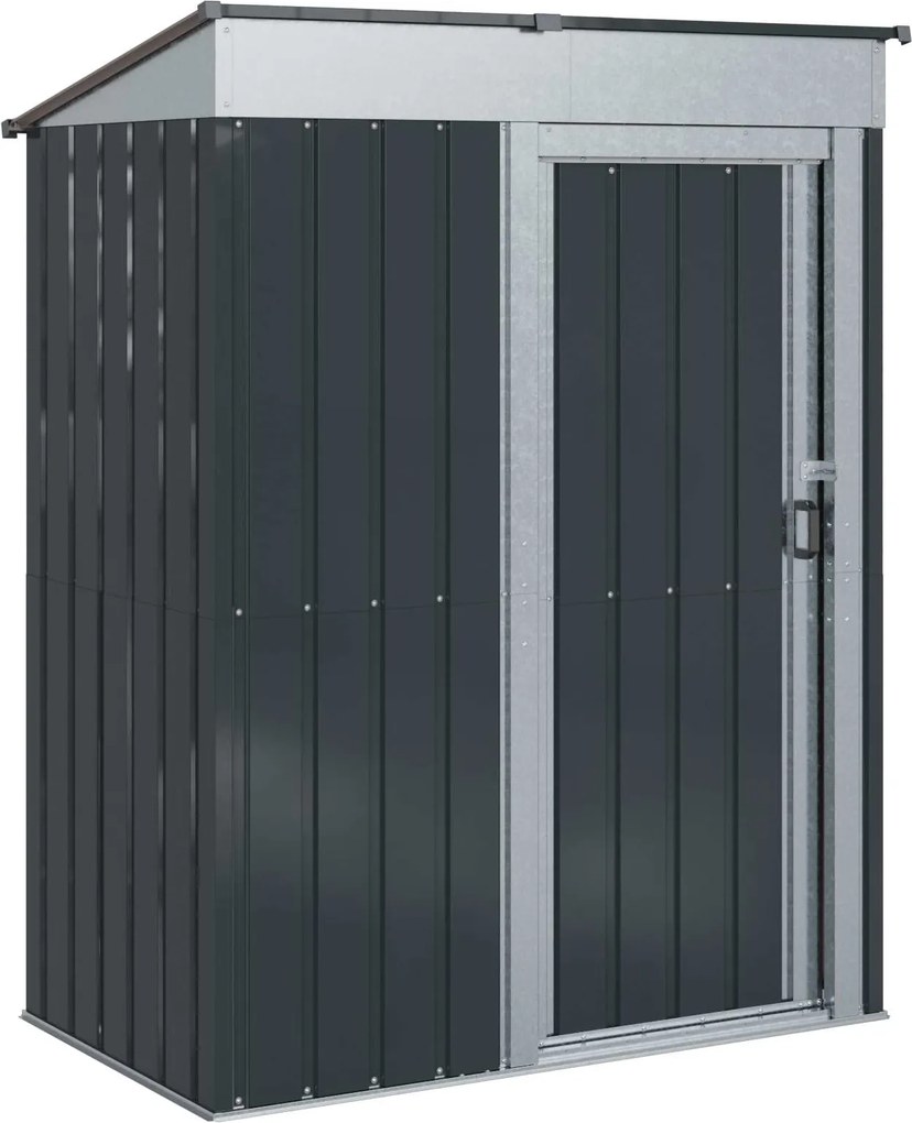 vidaXL Magazii pentru grădină Antracit 137 x 81 x 180 cm Metal