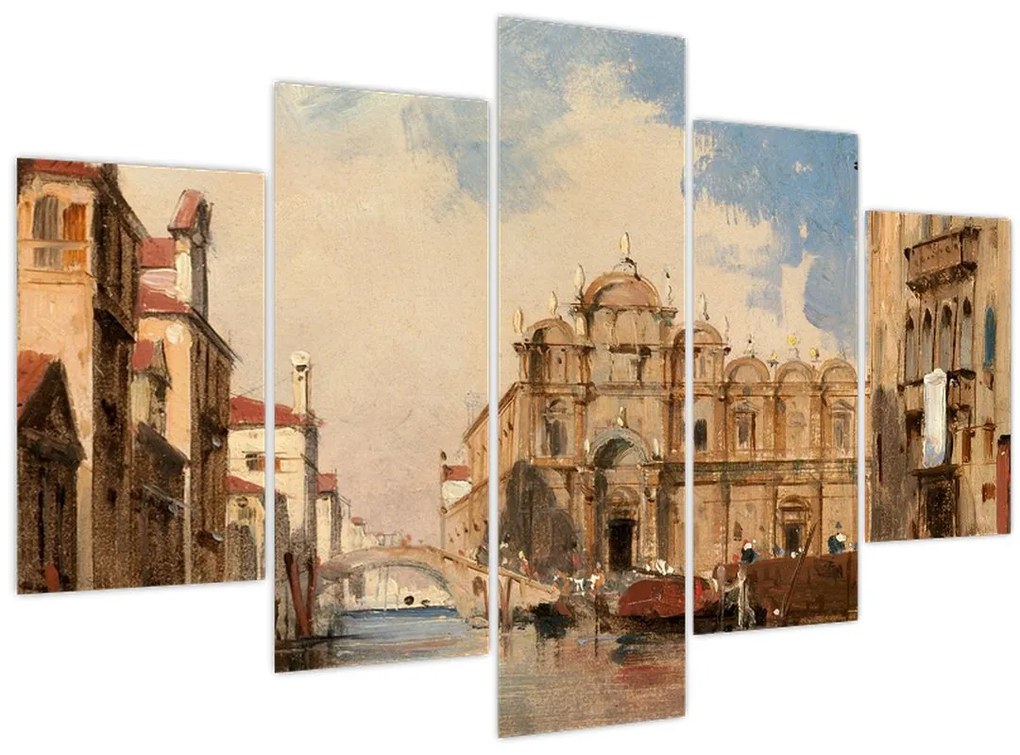 Tablou - Jules-Romain Joyant, The Scuola di San Marco, Venice, reproducere (150x105 cm)