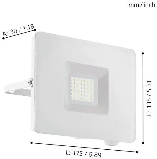 Eglo 33154 - Proiector LED FAEDO 3 LED/30W/230V