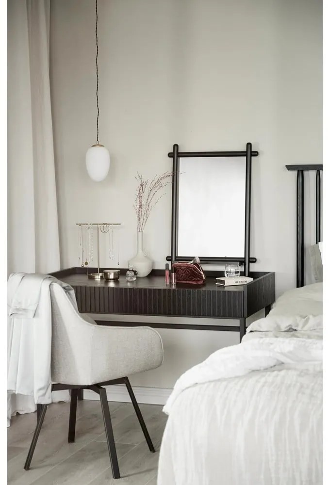 Masă de dining rotundă extensibilă din lemn de stejar ø 120 cm Filippa – Rowico