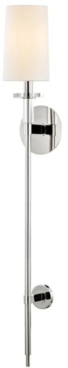 Aplica de perete design clasic AMHERST big, nichel lucios