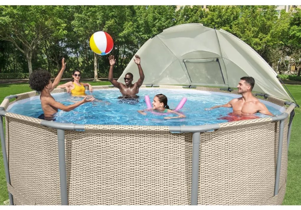 Bestway Copertina pentru piscina supraterana, alb