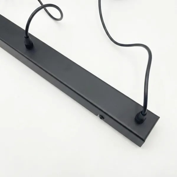 Brilagi - Lustră LED suspendată pe cablu RIDDY 4xE27/60W/230V neagră