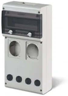 Tablou aplicat 11 module cu loc pentru 2+4 prize IP66 632.4530-000 SCAME