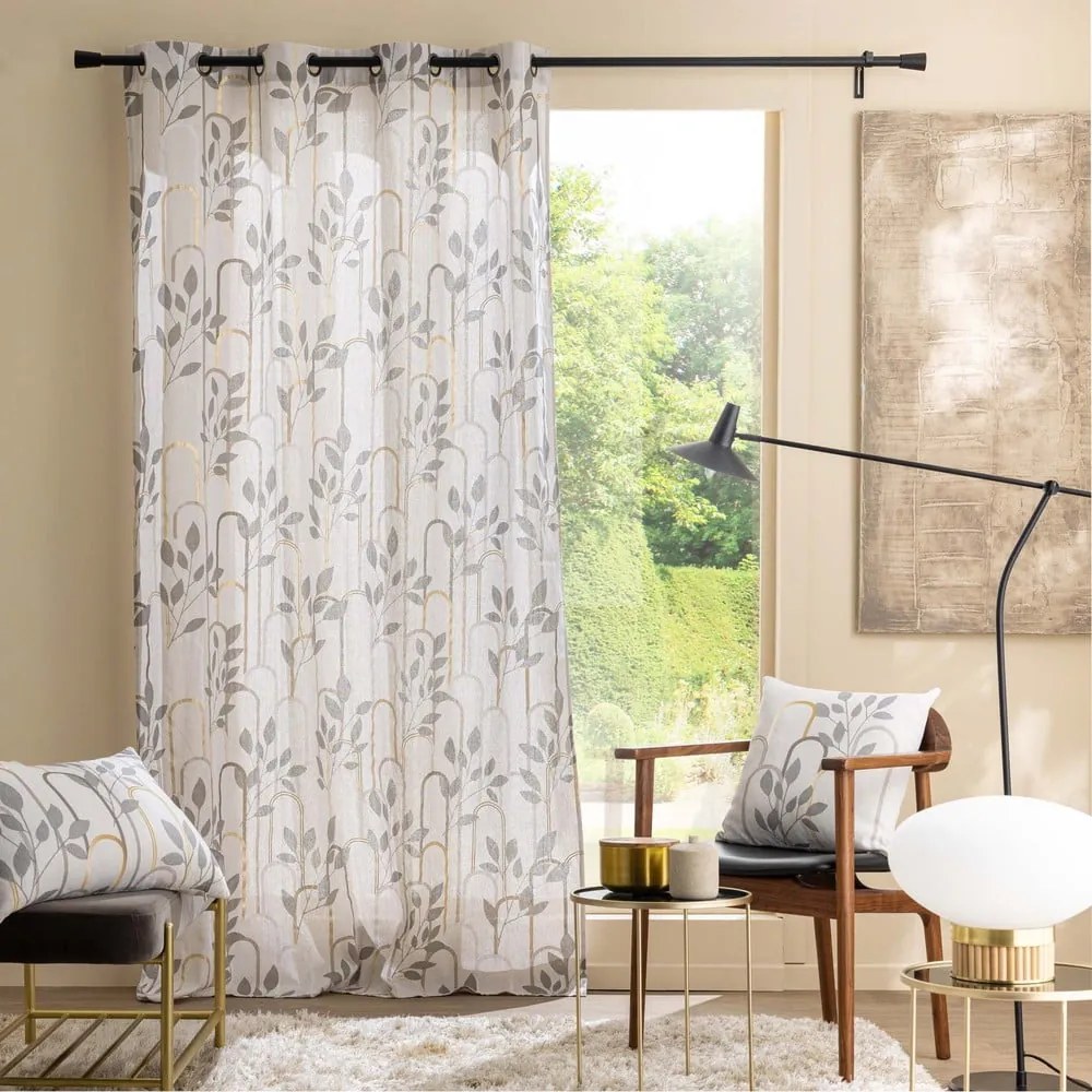 Draperie gri 140x240 cm Roseris – douceur d'intérieur