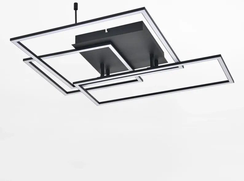Plafoniera LED Moderna, 4000K, Negru, Design Geometric, AVENIR