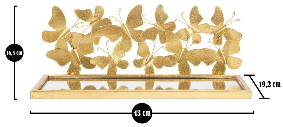 Noptieră aurie Butterfly – Mauro Ferretti
