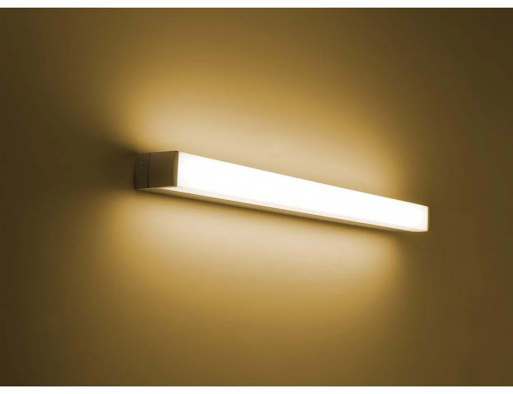 Aplica LED Philips Linea Danube, 11W, 780 lm, lumina calda (3000K), IP20, 54cm, Gri