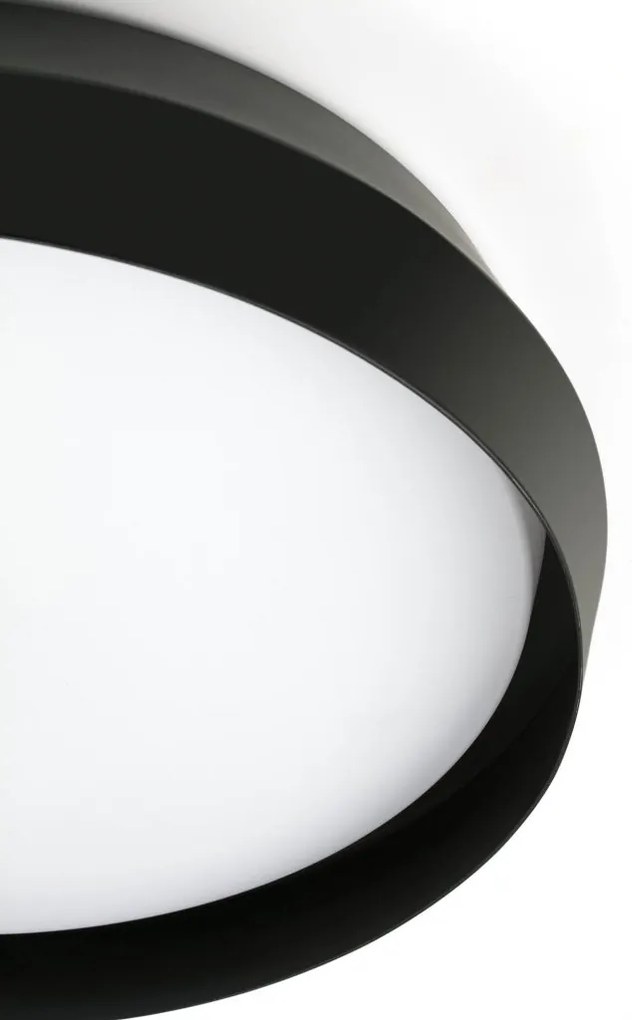 Lustra / Plafoniera LED design modern slim SHOKU 35cm negru