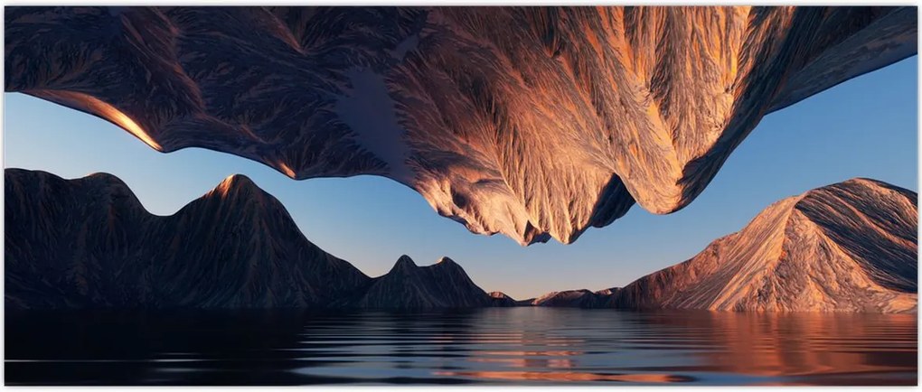 Tablou - Faleze 3D (120x50 cm)