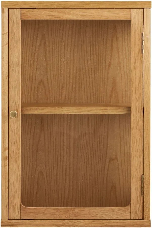Vitrină în culoare naturală suspendată 40x60x20 cm Zamora – House Nordic