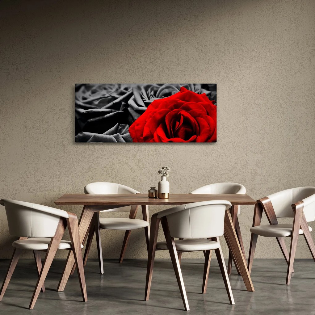Tablou - Flori de trandafir (120x50 cm)