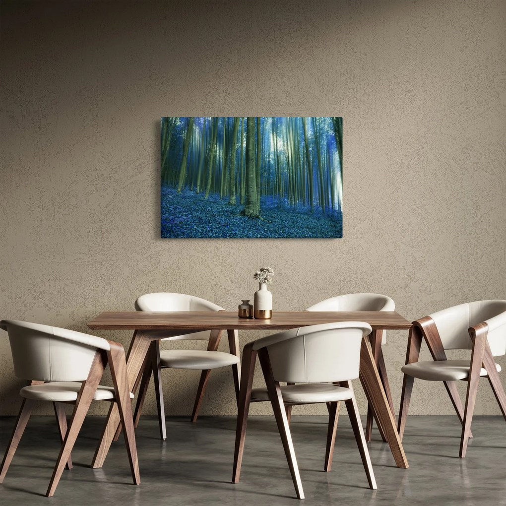 Tablou - Pădure albastră (90x60 cm)