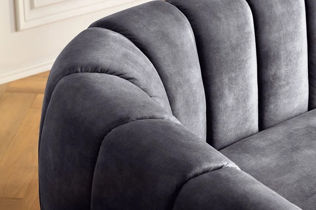 Canapea 3 locuri, Catifea Antracit, Babylon A-44510 VC