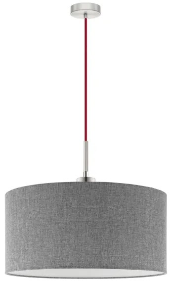 Lustră LED pe cablu Eglo TUNJA 1xE27/60W/230V gri