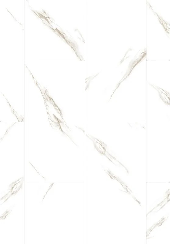 Mexen River White  panouri vinilice 610 x 305 mm LVT Dryback 2,5 mm, strat suport PVC, 4 V-Fugă, Jazz White