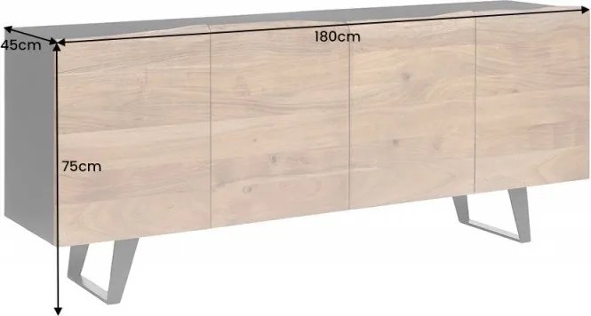 Comoda design industrial vintage Organic Artwork 180cm