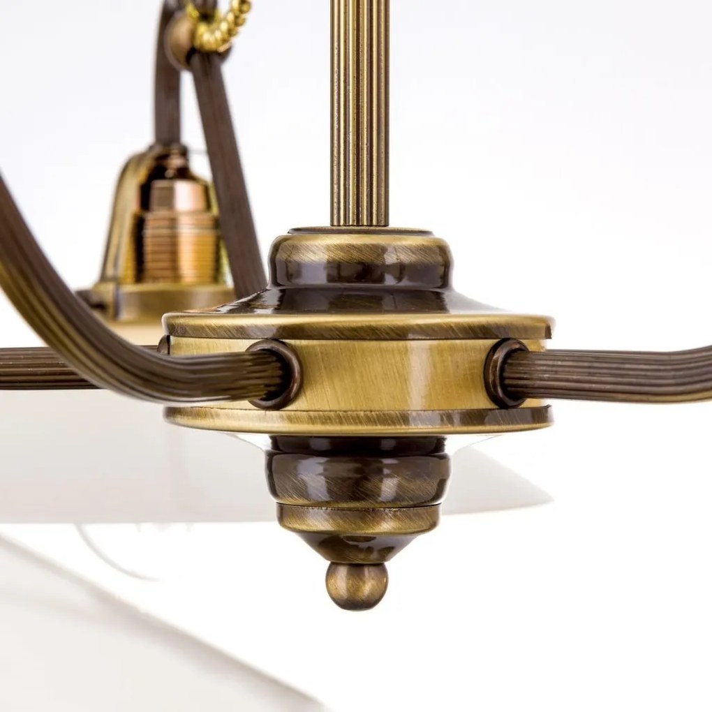 Lustra realizata manual design rustic ARTDESIGN 5L, patina/ champagne