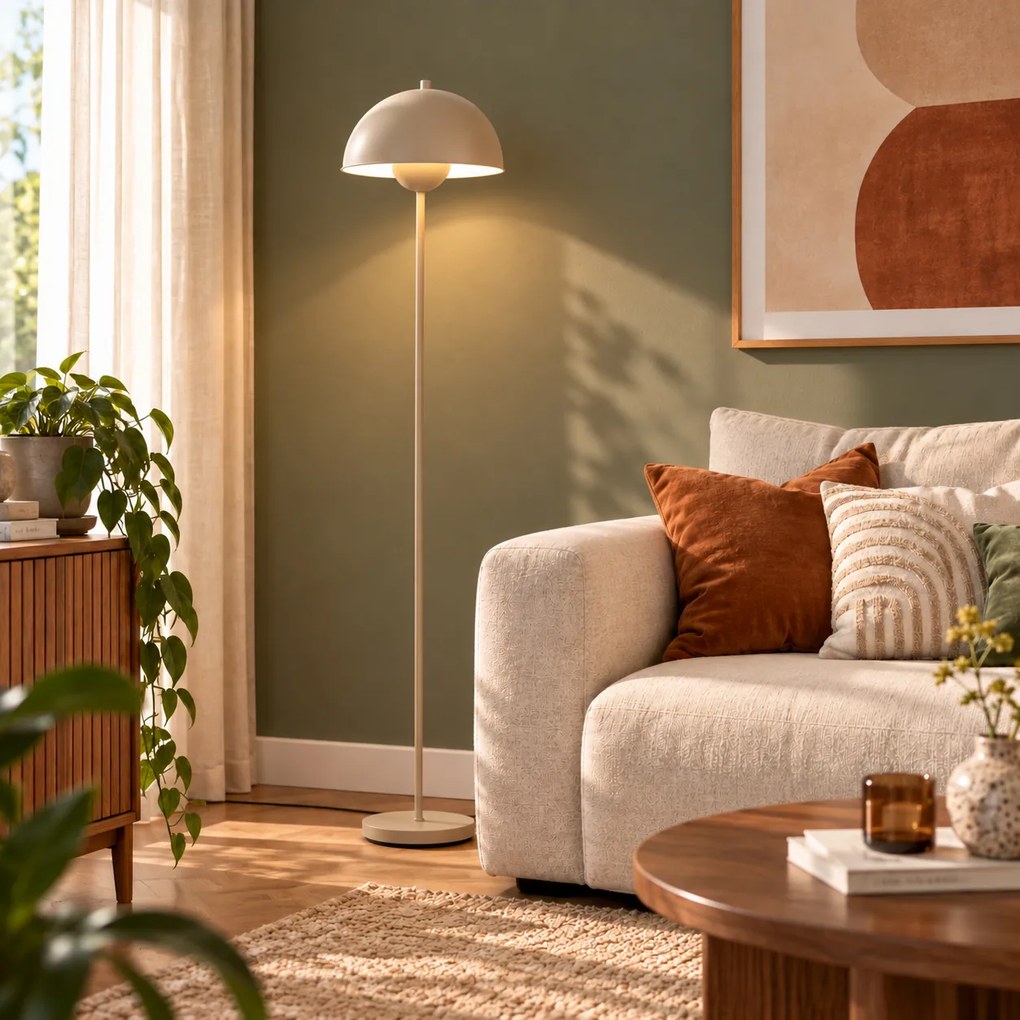 Lampă de podea retro bej 160cm - Magnax
