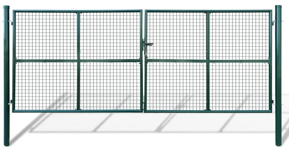 Poarta de gradina plasa, 415 x 200 cm   400 x 150 cm Verde, 415 x 200 cm