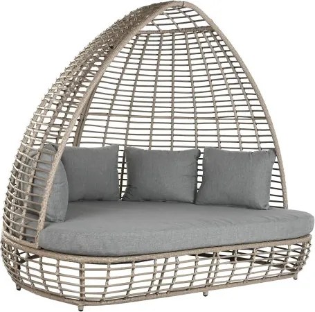 Pat de lounge din polirattan