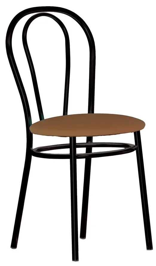 Scaun bucatarie Tulipan Black, Maro piele ecologica