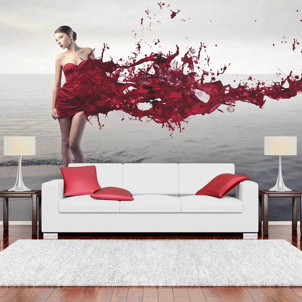 Fototapet Bimago - Red beauty + Adeziv gratuit 200x154 cm