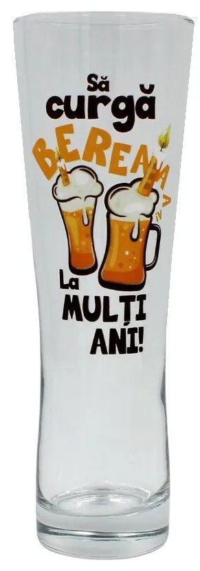 Pahar bere Să curgă berea. La mulți ani! 500ml