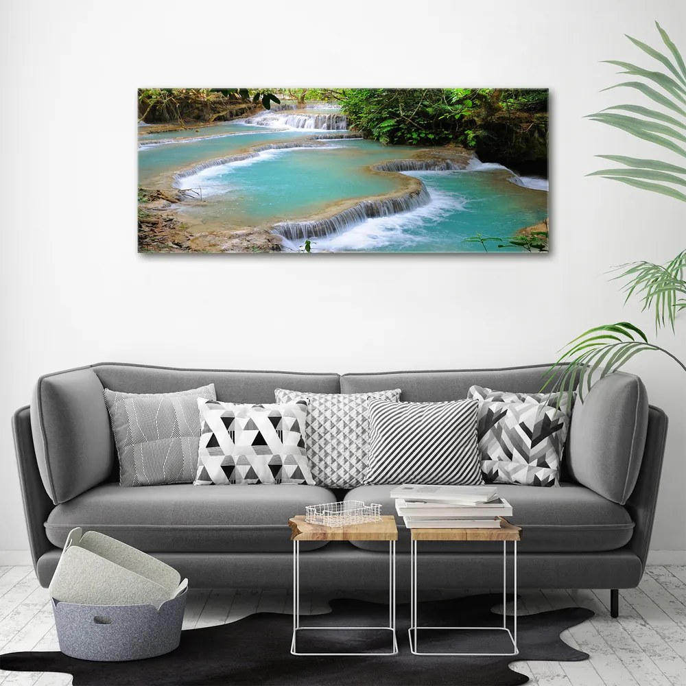 Tablou pe pânză canvas Cascada din pădure