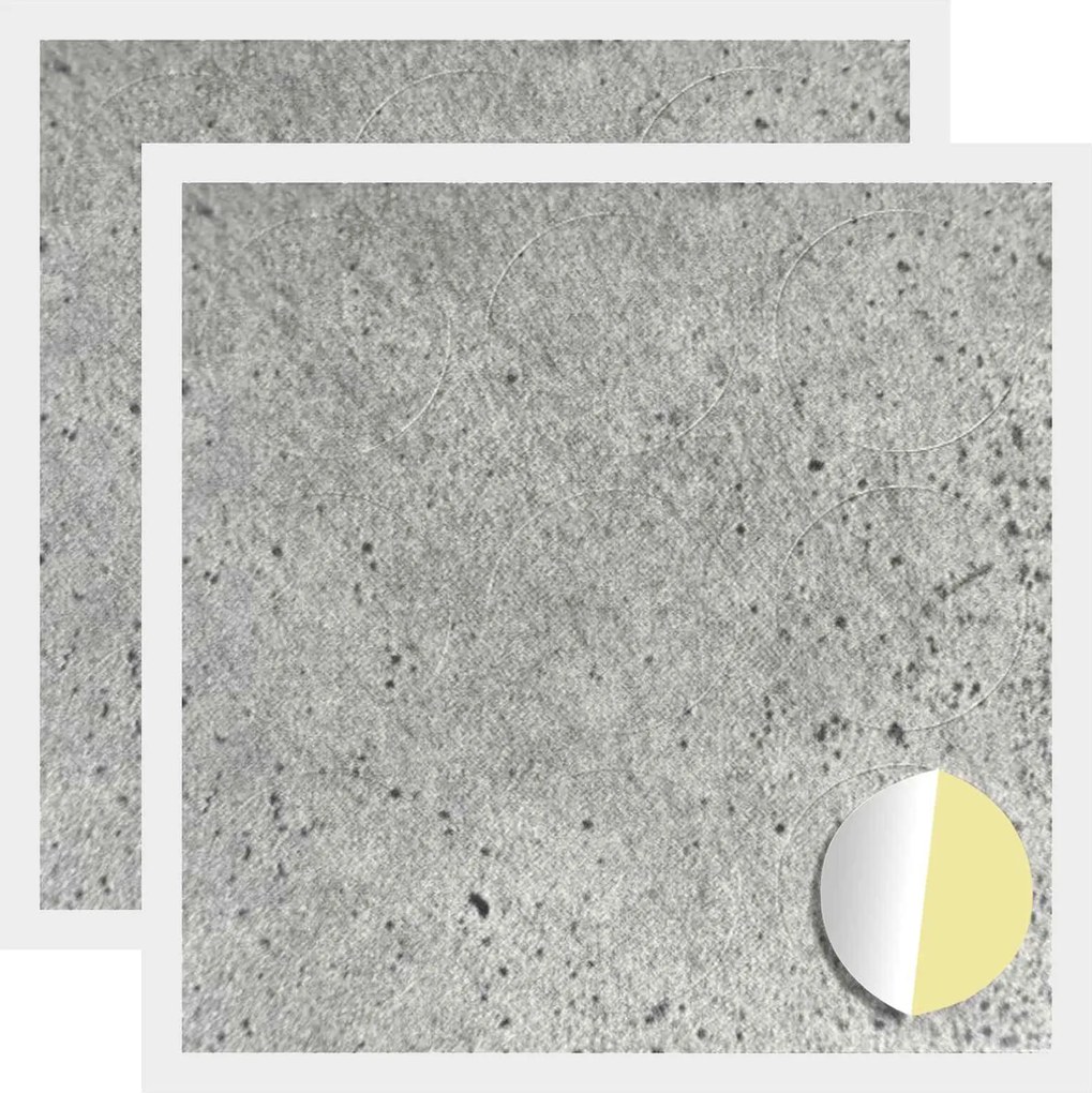 vidaXL Copertă autocolantă pentru șuruburi 2 pcs Gri din beton