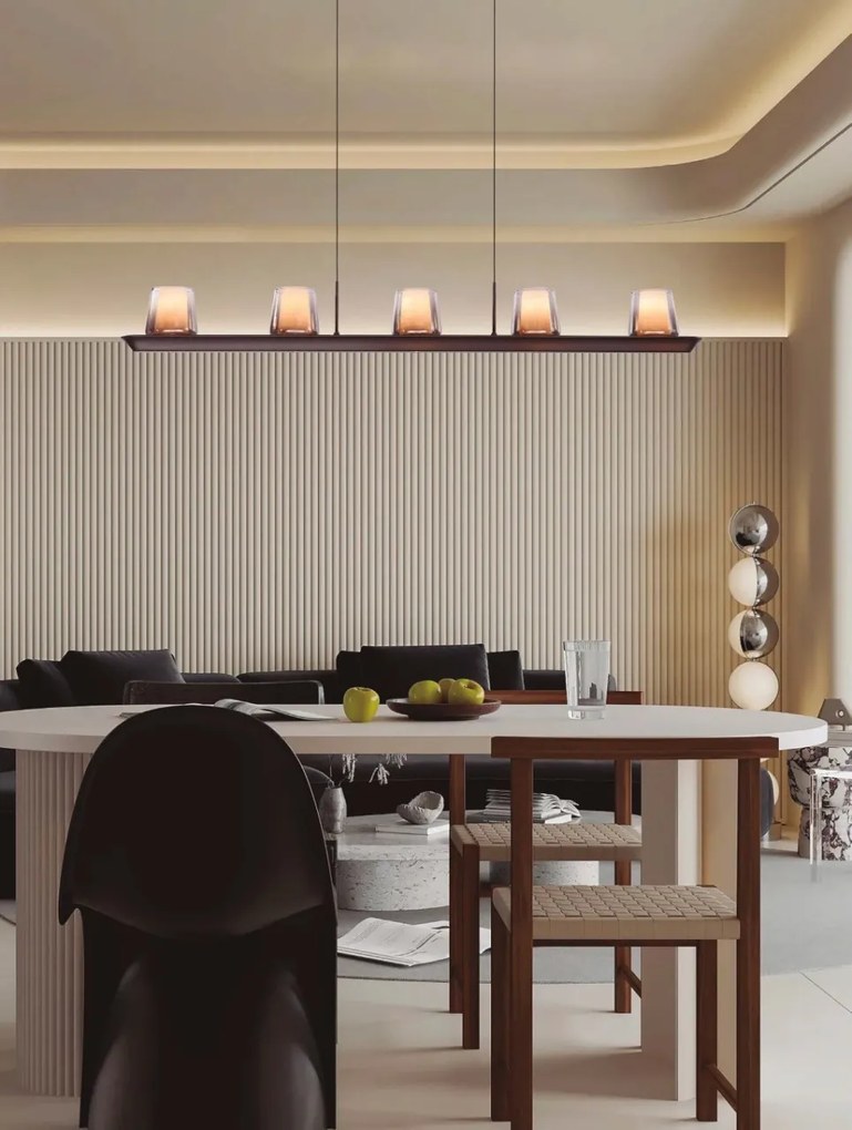 Lustra LED suspendata design modern ALABASTRO 5L