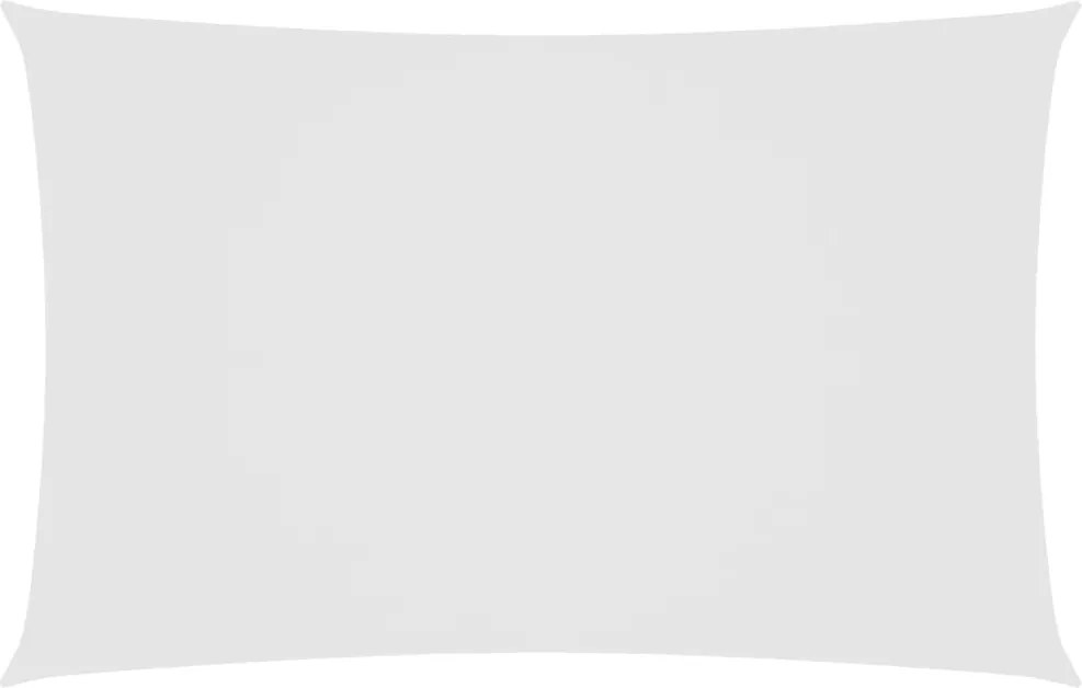 vidaXL Pânză parasolar, alb, 2,5x5 m, țesătură oxford, dreptunghiular