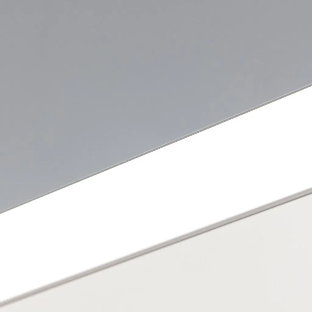Lustra liniara aplicata/ suspendata LED CCT PALKKI 113cm, argintiu