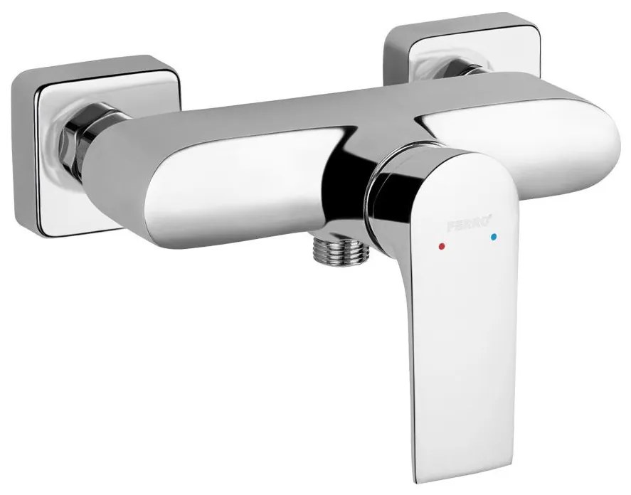 FERRO - Baterie de duș ALGEO SQUARE, crom lucios