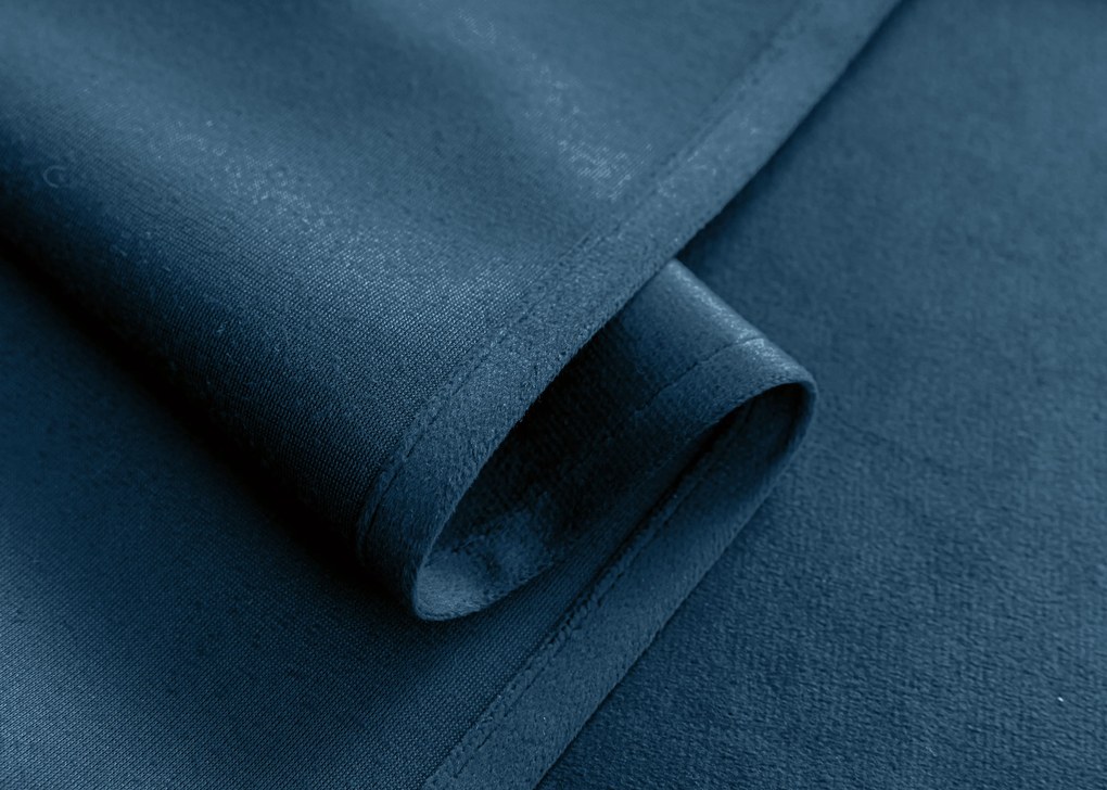 Perdea opaca DREAM VELVET 140x250 cm, petroliej Agatat: Inele metalice