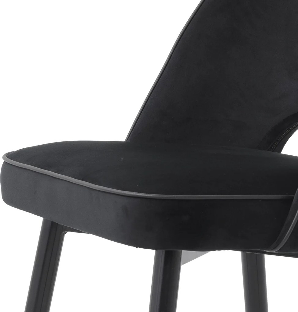 Set de 2 scaune design elegant Cliff, negru 114401 HZ