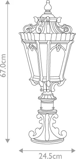 Kichler KL-TOURNAI3-L - Lampă de exterior TOURNAI, 2x E14, 60W, 230V, IP44, bronz